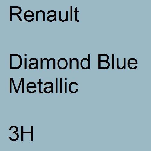 Renault, Diamond Blue Metallic, 3H.